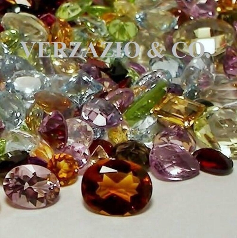 Gemstone Gem loose natural gemstones 100 Carat mix mixed gem stone lot loose natural mixed gemstones gems Natural loose mixed gemstone mix image 8