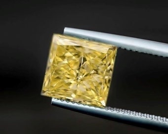 Yellow loose diamond natural loose princess cut color diamond diamonds yellow natural princess cut diamond wholesale loose natural  diamond