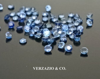 Sapphire gemstones natural Loose round blue sapphire Sapphires Gemstones Gem Lot Loose Natural sapphires blue sapphire Gemstones clean 1+ ct