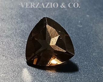 Quartz fumé trillion facette 11,7 MM pierre précieuse en vrac naturel en gros gemme 4,46 Ct VVS-VS propre naturel en vrac en gros fumé gemme gemme