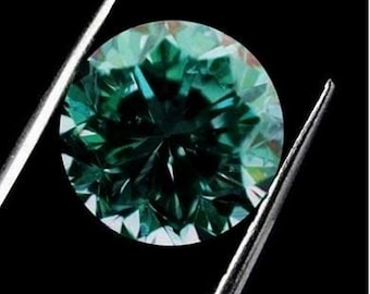 Blue green loose diamond natural loose color colored diamond diamonds round blue green natural diamond wholesale loose natural round diamond