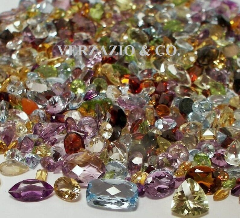 Gemstone Gem loose natural gemstones 100 Carat mix mixed gem stone lot loose natural mixed gemstones gems Natural loose mixed gemstone mix image 3