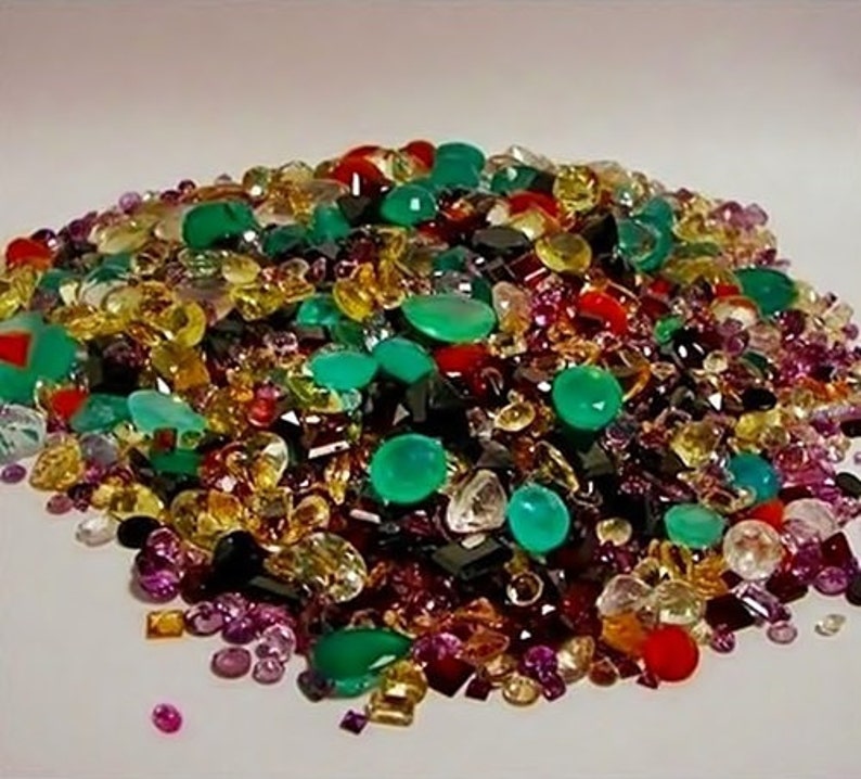 100 Carats Mixed Loose Gemstones Natural Gemstones Mix Mixed Etsy