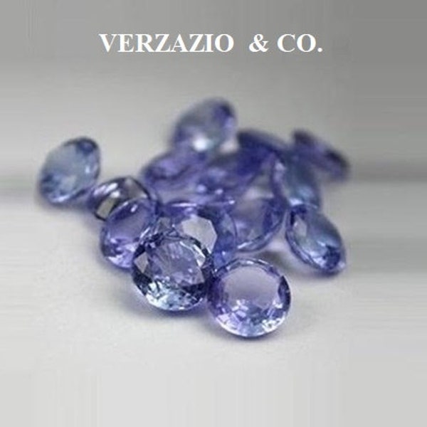 Tanzanite gemstone round lot loose natural tanzanite gem gemstones round facet lot 2.5 mm 1+ Carat tanzanite gemstone round tanzanite gems