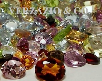 Gemstone Gem loose natural gemstones 100+ Carat mix mixed gem stone lot loose natural mixed gemstones gems Natural loose mixed gemstone mix