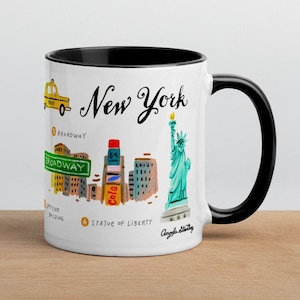 Taza de café de Nueva York, Taza de Nueva York, Taza de café de la ciudad de Nueva York, Regalo de Nueva York, Amante del café de Nueva York, Taza de viaje de Nueva York, Nueva York, Nueva York Imprimir