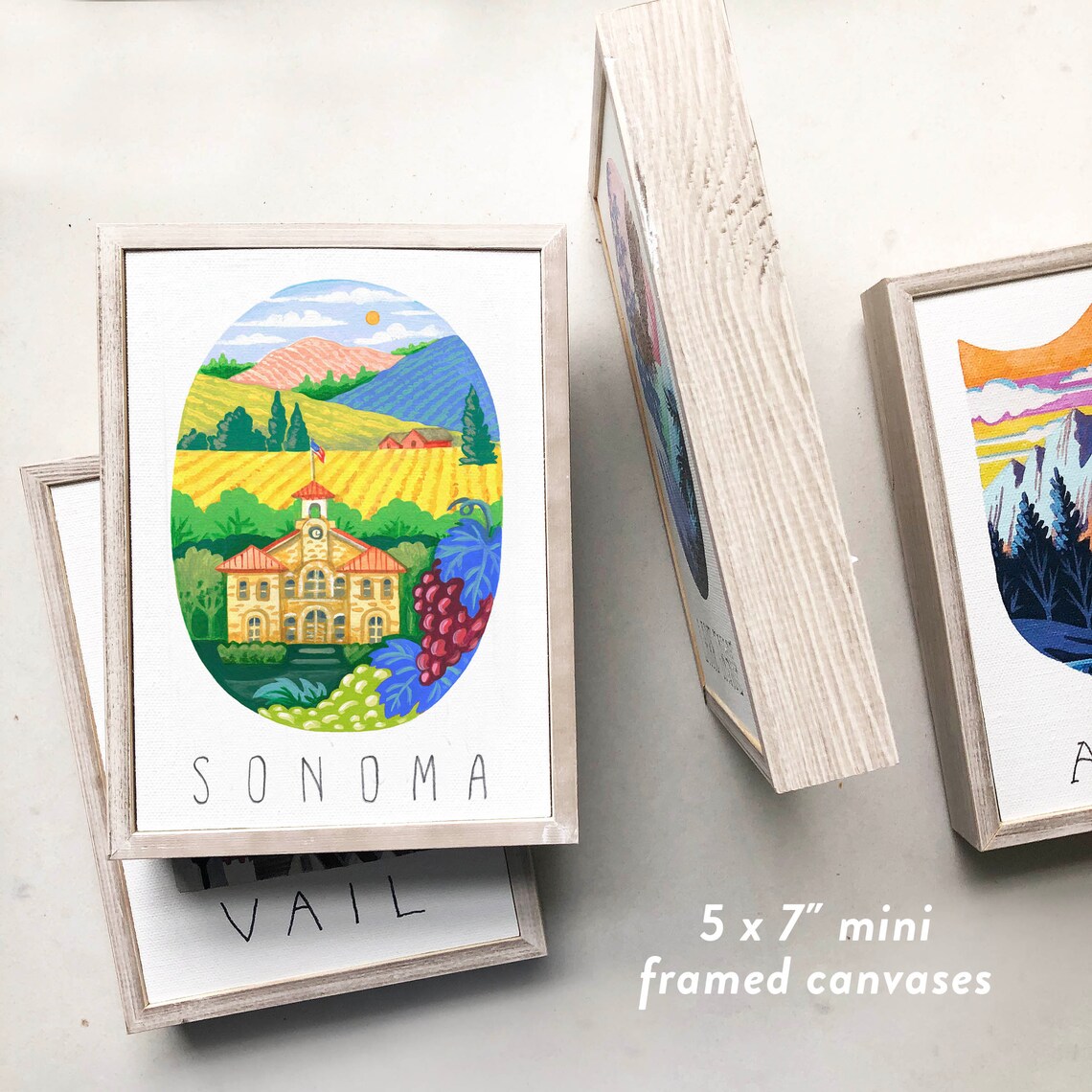 Sonoma County Art Print. Sonoma County Travel Poster. Wine Etsy