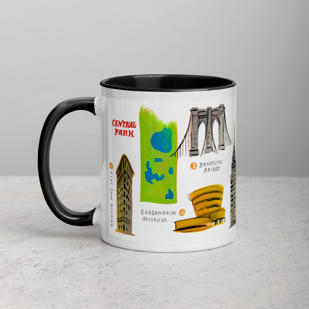 Discover New York Coffee Mug, NY Mug, New York City Coffee Cup, NY Gift, NY Coffee Lover