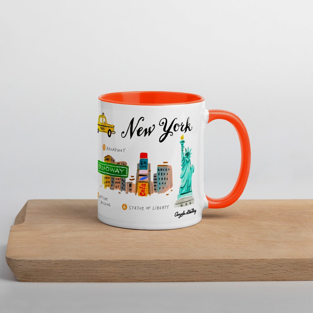 Discover New York Coffee Mug, NY Mug, New York City Coffee Cup, NY Gift, NY Coffee Lover