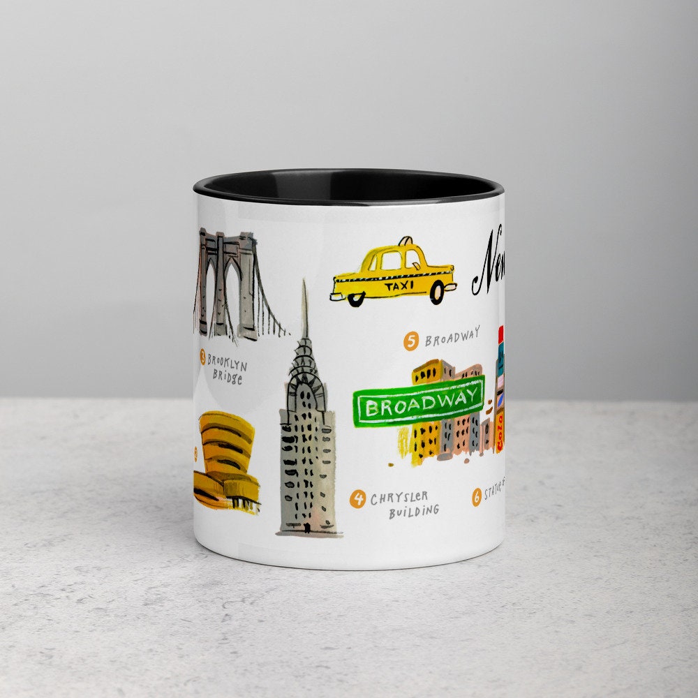 Discover New York Coffee Mug, NY Mug, New York City Coffee Cup, NY Gift, NY Coffee Lover