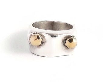 Anillo de motor KNUCKLEHEAD HARLEY DAVIDSON, hecho a mano por Santa Medusa
