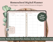 Digital Homeschool Planner, Homeschool Schedule, Homeschool Calendar, Homeschooling Planner, Lesson Planner for Goodnotes on iPad or Tablet
