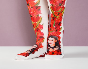 Socks Unisex: Young Frida | Original Artwork | Watercolour