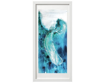 Moby Dick Print | Whale art | Art Print | Fine Art