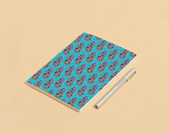 Hamsa Hands Pattern Illustrated Sketch Notebook - Notepad  | Original Artwork | Watercolour