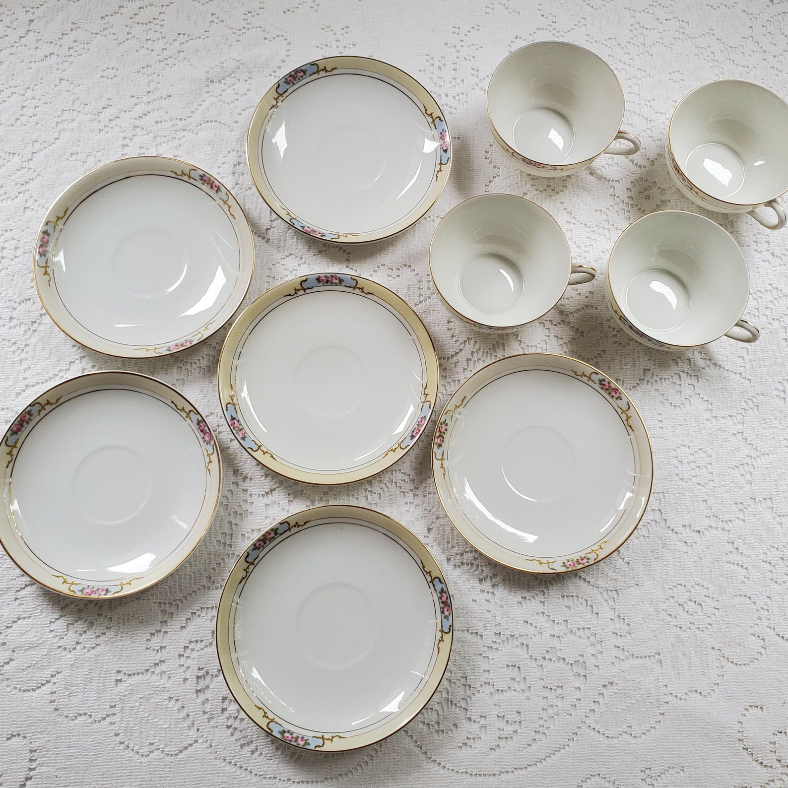 Noritake the Celtic Antique Vintage China Four Cups and Etsy