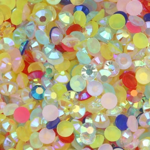 AB Mix Rhinestone Acrylic Resin 2mm 3mm 4mm 5mm 6mm nail art decoration diy image 2