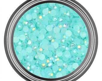 AB Aqua Blue Rhinestone Acrylic Resin 2mm 3mm 4mm 5mm 6mm nail art decoration diy