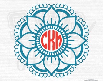Download Mandala Monogram Svg Etsy
