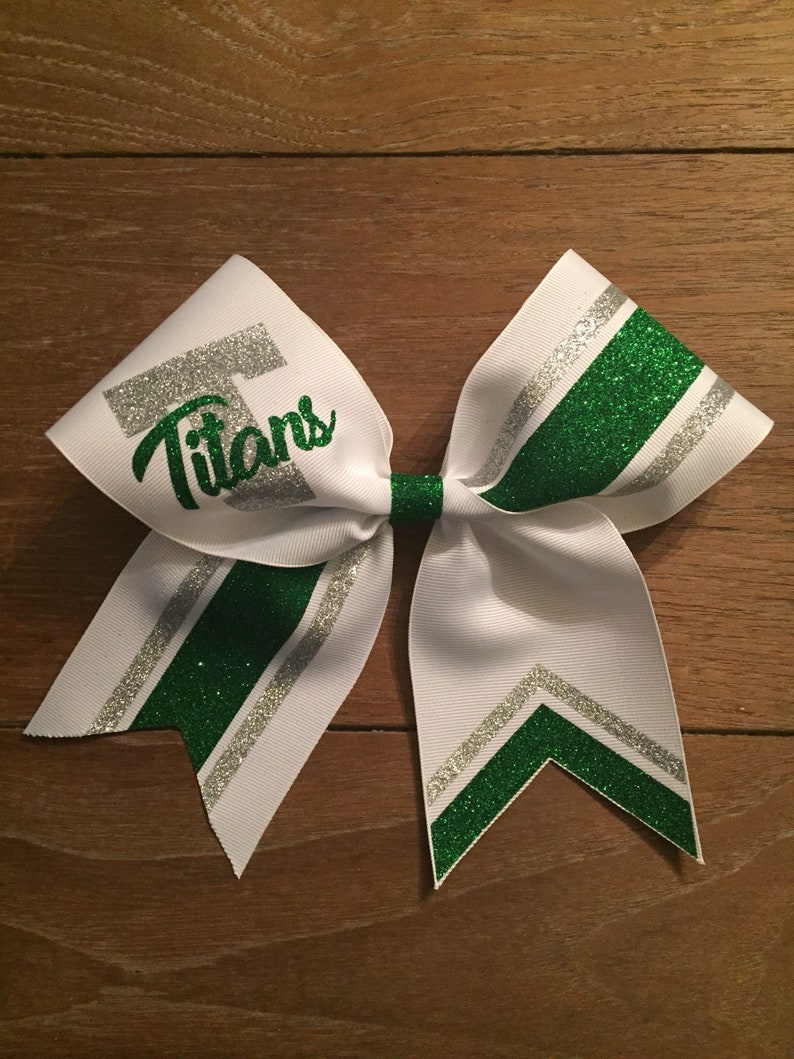 Cheer Bow Template: Stripes & Arrow Tails SVG, 3" Layout (PDF Guide) image 3
