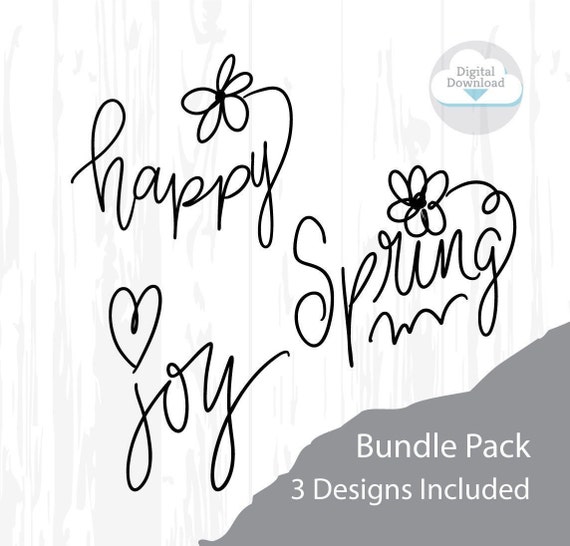 Happy SVG, Spring SVG, Joy SVG, Feel Good svg, Mindfulness sign, Life is Happy, Smile svg, joy svg, spring svg, summer svg, t-shirt svg