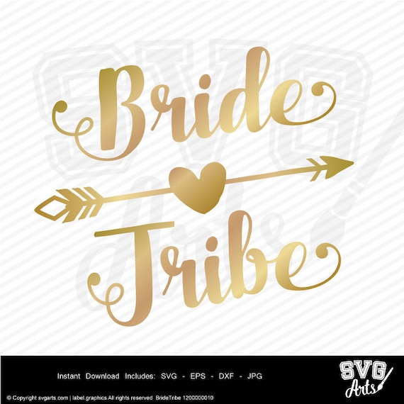 Bride Tribe svg, BRIDE svg, Maid of Honor and Matron of Honor SVG Bundle, included are 4 wedding svg & dxf file formats for cutting machines