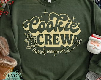 Cookie Crew SVG: Christmas PNG, Making Memories SVG, Holiday Cut File (Digital Download)