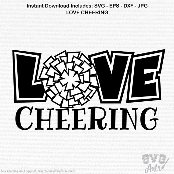 CHEERING svg, cheerleader svg, pom poms svg