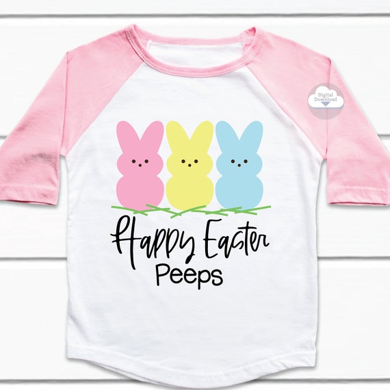 Happy Easter Peeps svg, easter  svg, bunny svg, handlettering easter svg, handdrawn easter art, easter dxf