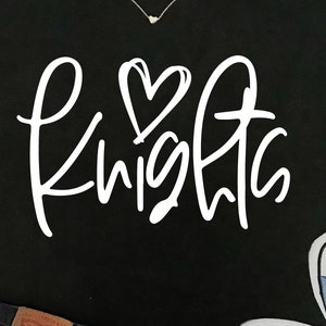 Knights svg, Knights Team svg, Knights Fan, Game Day, svg, transparent png, instant download, knights Mascot, handwritten,  cut file