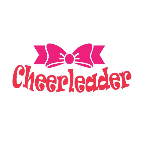 Cheerleader Bow Svg Dxf Eps Cute Svg Cut File Cheer Svg Etsy