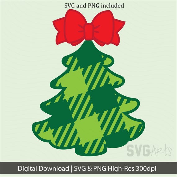 Christmas Tree SVG, Cute Christmas Tree, Cute Christmas Clip Art, SVG for Cricut
