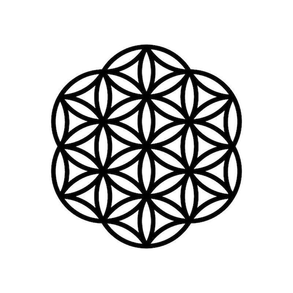 Flower of life svg - 3 designs in SVG, DXF and eps, mandala stencil template