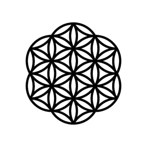 Flower of life svg - 3 designs in SVG, DXF and eps, mandala stencil template