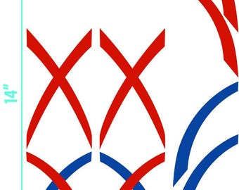 Cheer Bow Template: X Pattern SVG, Vinyl Heat Transfer (PDF Guide)