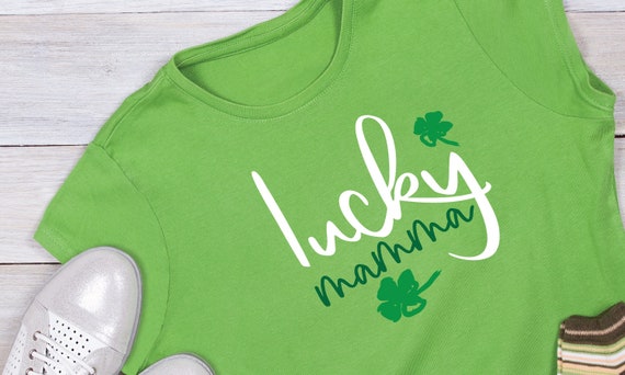 Lucky Mamma Svg, St Patricks SVG, St Patricks day svg, Clover,  T-shirt Clipart, mamma, Digital art, Circut cut files, Luck, PNG, EPS