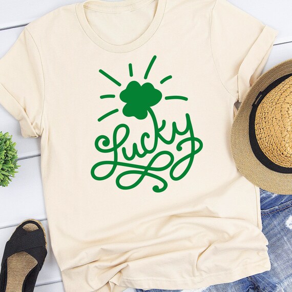 St Patrick's Day SVG, Lucky Shamrock svg, shamrock svg, cutter, shamrock cut file svg, EPS, JPG, and dxf