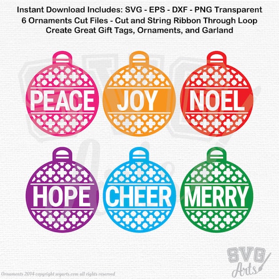 Christmas Ornaments SVG, DXF Cut Files - Christmas Svg,  Ornaments svg, ornaments dxf