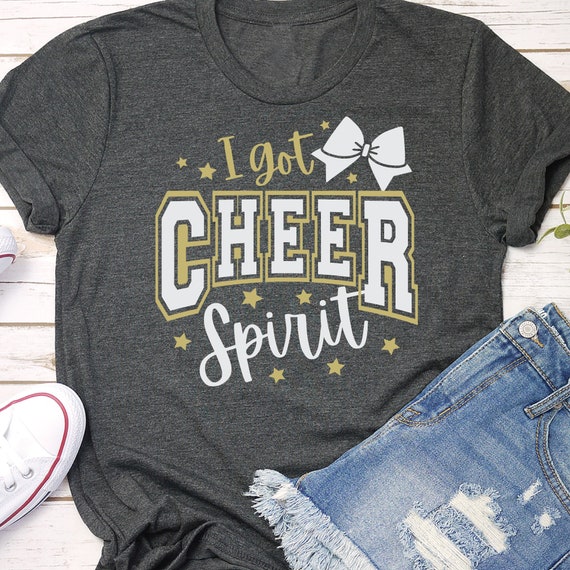 Cheer svg, cheerleader svg, I Got Cheer Spirit design for T-shirts, Totes, Cups - Easy Cut file