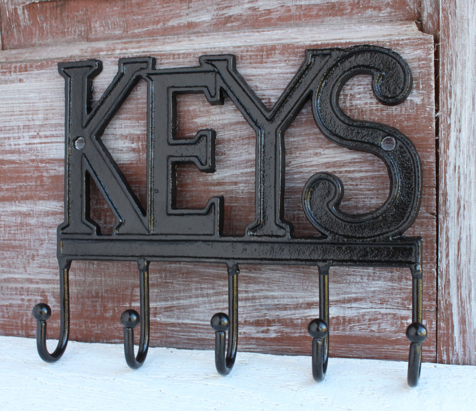 Black Key Holder Key Rack Wall Mount Key Hook Key Holder Etsy