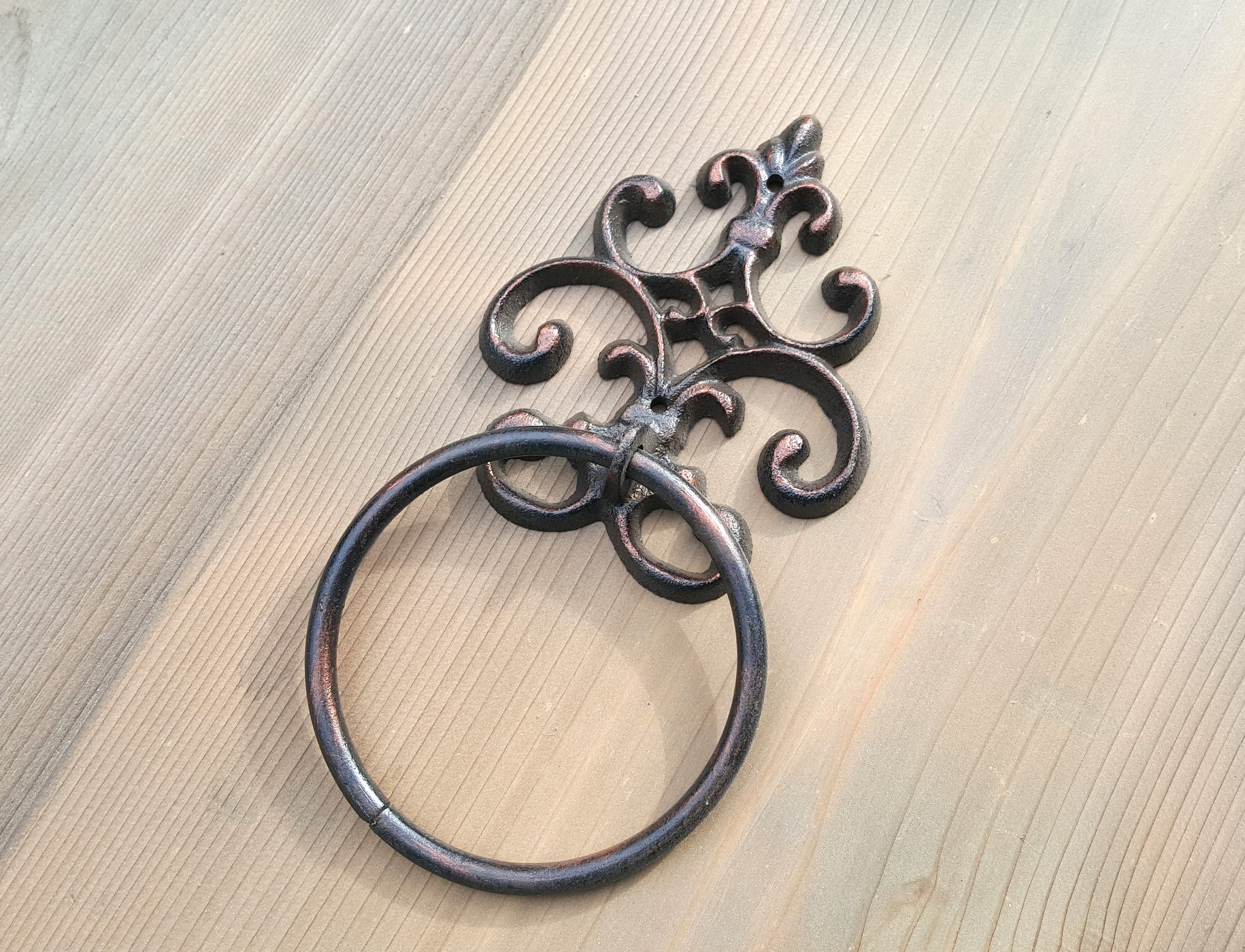 Bronze Towel Ring Etsy