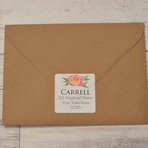 Personalized Return Address Labels- Floral Return Address Labels - Watercolor Floral Return Address Labels - Custom Return Address Labels