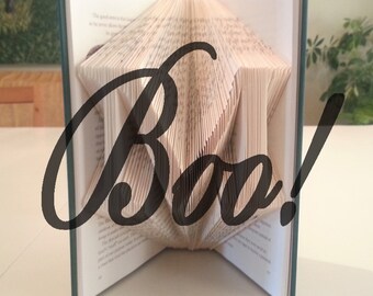 Book Folding Pattern for "Booh!" by DIYMarta