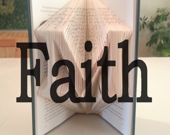 Book Folding Template: "Faith" by DIYMarta