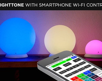 Brighttone Smart Audio Processing RGB LED Lamp with iPhone and Android Applications control 10" WiFi - one or many in the set