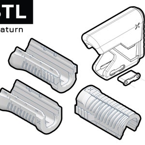 STLs - v2 Saturn Stock Extension and Pump Upgrade