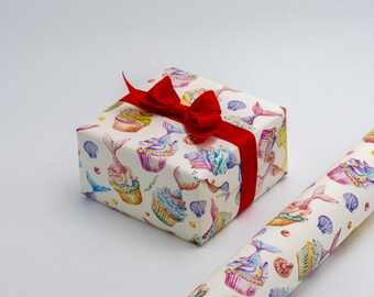 Cup Cake Gift Wrapping Paper