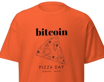 Bitcoin Pizza Day Version 1 Uni-Sec Classic T-shirt Cryptocurrency Top
