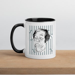 Caneca Satoshi - Bitcoin Cryptocurrency BTC Meme Caneca colecionável Satoshi Nakamoto com cor interna - 4 cores