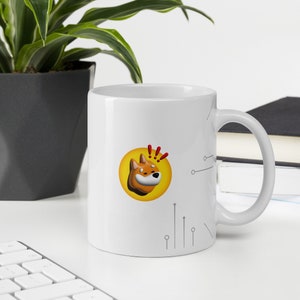 Caneca criptomoeda BONK Inu Crypto Dog Meme